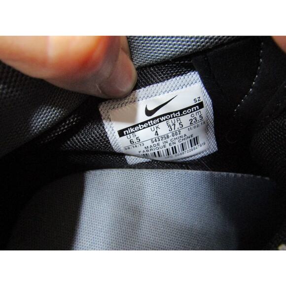 NIKE Sky Hi Dunk Women Sz 6.5 Black Suede Lace Up Hidden Wedge Sneaker - Picture 10 of 11